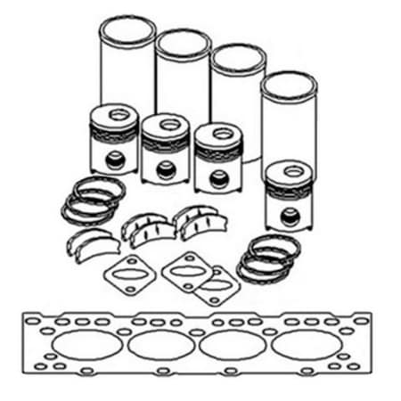 Aftermarket In Frame Engine Overhaul Kit Fits Massey Ferguson 300 30 302 304 3165 356 IK434